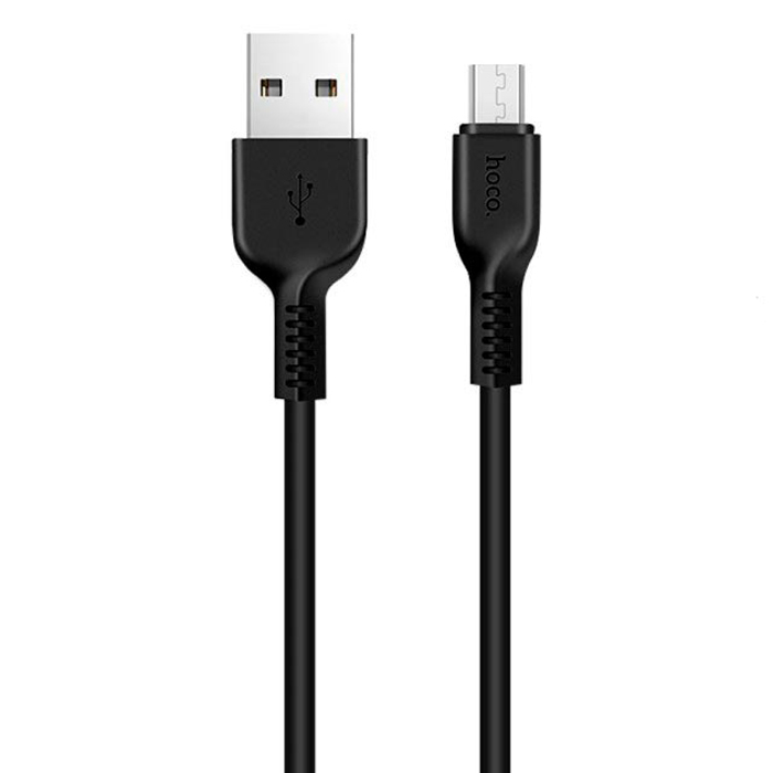 Кабель USB 2.0 A (m) - micro USB 2.0 B (m) 1м Hoco X20 Flash - Черный